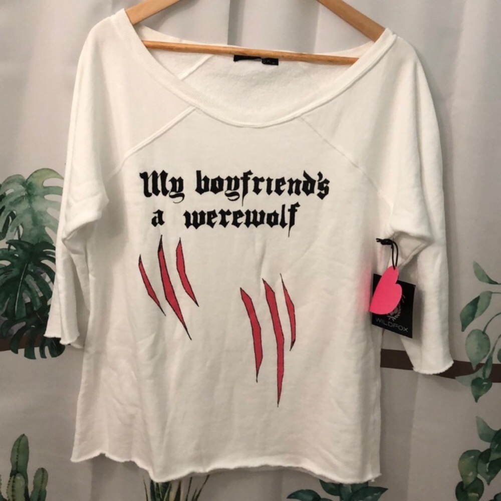 NWT OG Wildfox Halloween Flash Dance Sweatshirt